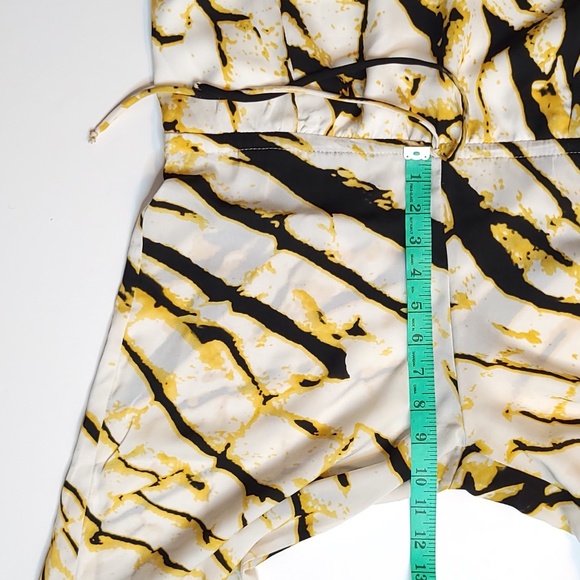 Ramona La Rue Wide Leg Sleeveless Silk Jumpsuit Tiger Print XS or S - Picture 7 of 9